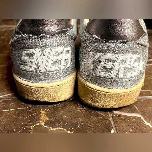 Golden Goose Silver Glitter ballstars 37 - Picture 3 of 6